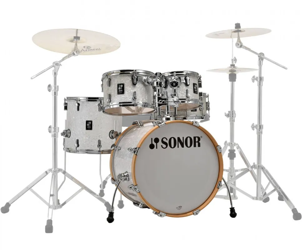 Commande En Gros Sonor AQ2 Stage 5-Piece Shell Pack (22,10,12,16,SD) - White Pearl