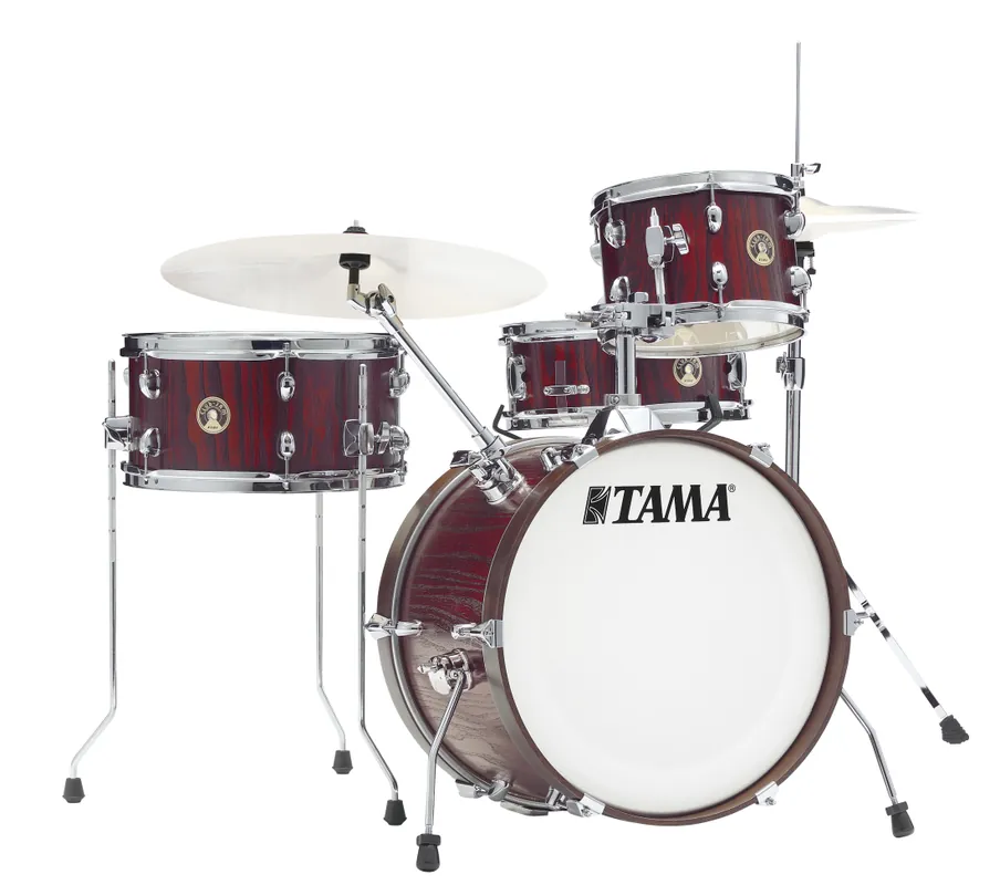 Tama Club-JAM 4-Piece Shell Pack (18,10,14,SD) - Satin Burgundy Elm Solde