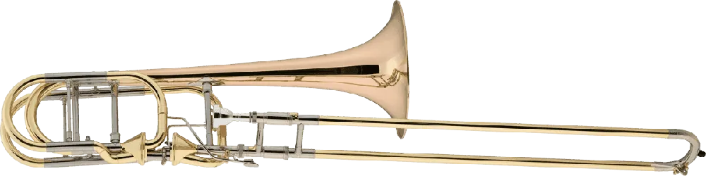 XO XO1240RLT - Trombone basse, Pavillon cuivre rose, Open Wrap, double Thayer Populaire