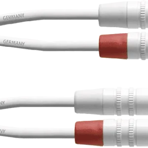 DISCONTINUE Cordial CFU1.5CC-SNOW - câble audio double rca 1,5 m blanc Prix Bas