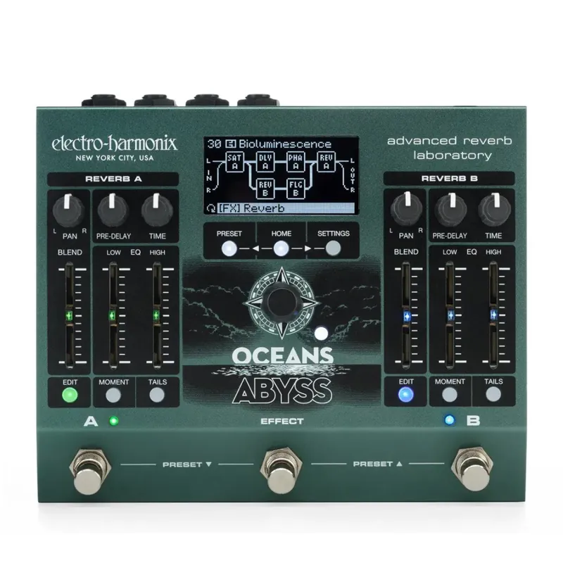 Expédition Rapide Electro-Harmonix Oceans Abyss Advanced Reverb Laboratory