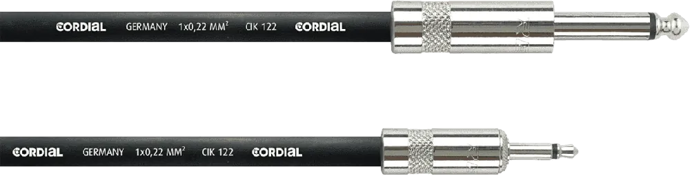 Meilleur Choix Cordial CPI3PZ - câble patch modulaire jack/minijack mono 3 m