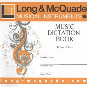 Long & McQuade Music Dictation Book - 6 Stave - 48 Page Prix Bas