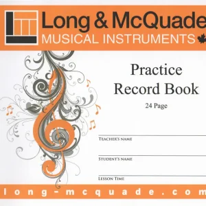 Meilleur Choix Long & McQuade Practice Record Book - 6 Stave/Lesson Assignment - 24 Page