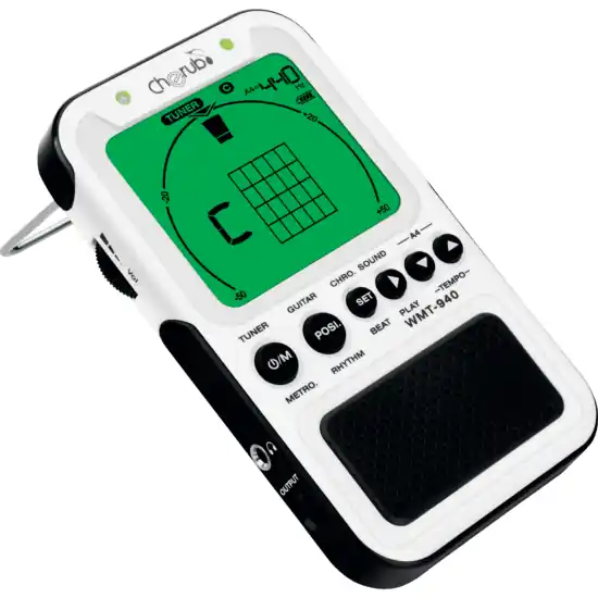 Jusqu'à Épuisement Des Stocks DISCONTINUE Cherub WMT-940 - Accordeur-métronome multifonctios pour guitare