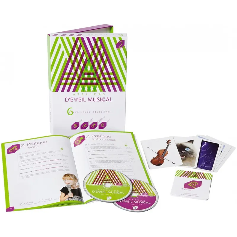 Nouveauté Fuzeau 71215 - coffret CD atelier d‘éveil musical vert