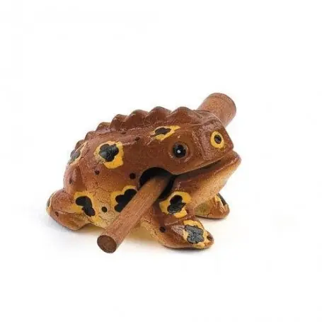 Fuzeau 99936 - petite grenouille guiro avec batte - sous blister Solde