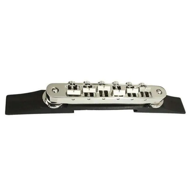 DISCONTINUE Gretsch Bridge Assembly Adjusto-Matic Nickel with ebony base Dernier Modèle