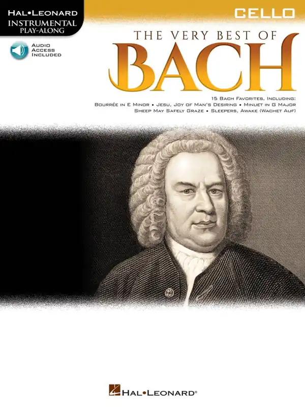 Hal Leonard The Very Best of Bach Instrumental Play-Along - Bach - Cello - Book/Audio Online Top Vente