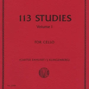 Top Vente International Music Company 113 Studies, Volume I - Dotzauer /Klingenberg /Enyeart - Cello - Book