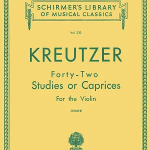 G. Schirmer Inc. 42 Studies or Caprices - Kreutzer/Singer - Violin - Book Retour Gratuit