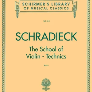 Top Vente G. Schirmer Inc. School of Violin Technics, Book 1 - Schradieck - Violin - Book