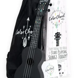 DISCONTINUE Kala Ukulele soprano Kala LEARN TO PLAY noir avec position ACCORD Vente Flash