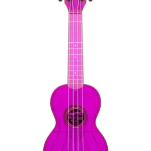 Vente Flash DISCONTINUE Kala Ukulele soprano Kala WATERMAN FLUORESCENT violet