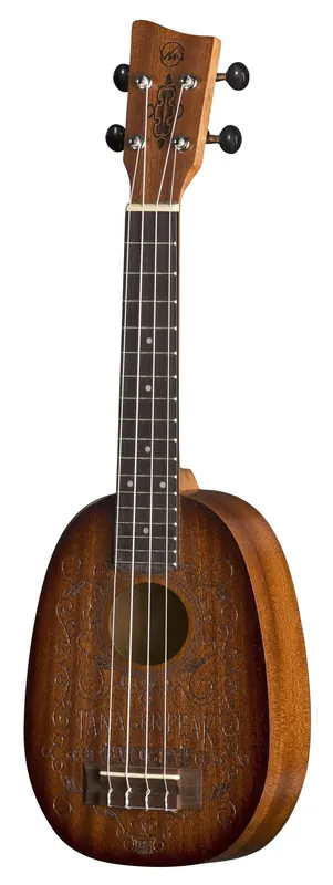 Top Vente VGS MANOA Pineapple whisky Ukulele soprano avec housse