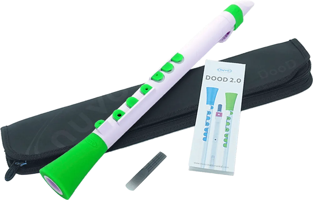 Solde Nuvo DOOD - Clarinette en Ut en plastique - blanche et verte