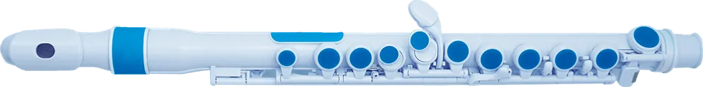 Populaire DISCONTINUE Nuvo JFLUTE - flûte traversière en plastique avec Tête donut - blanche et bleue