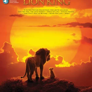 Hal Leonard The Lion King for F Horn Instrumental Play-Along - Book/Audio Online Expédié Aujourd'hui