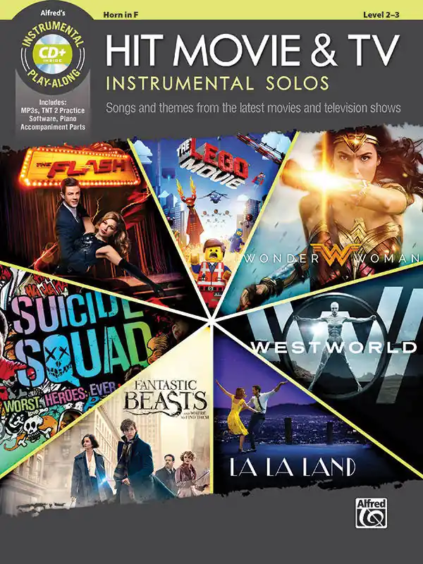 Alfred Publishing Hit Movie & TV Instrumental Solos - Galliford - Horn in F - Book/CD Commande En Gros