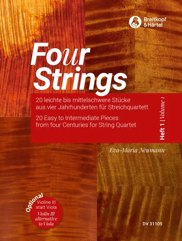 Breitkopf & Hartel Fo(u)r Strings, Volume 1 - Neumann - String Quartet - Score/Parts Must-Have