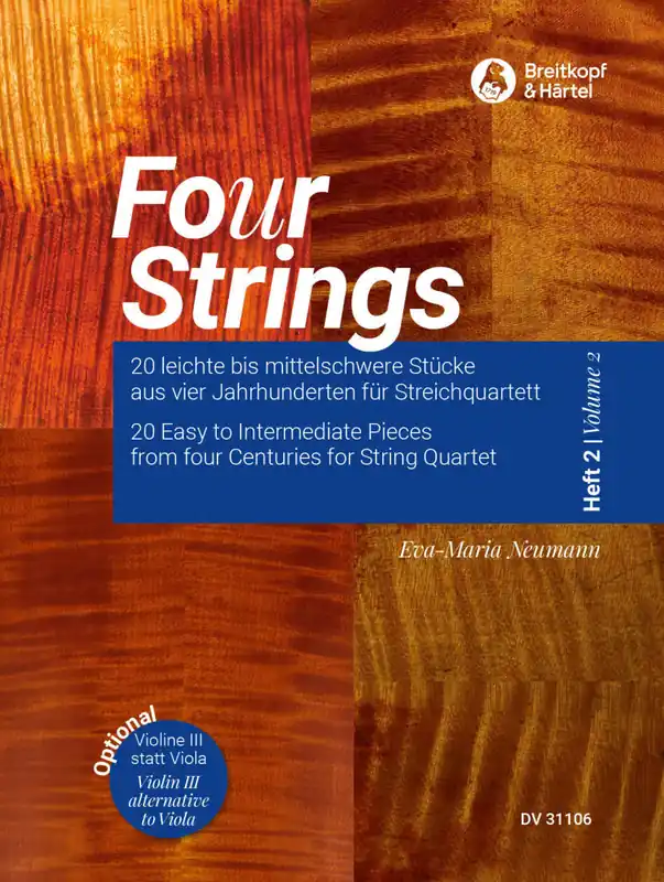 Offre Du Jour Breitkopf & Hartel Fo(u)r Strings, Volume 2 - Neumann - String Quartet - Score/Parts