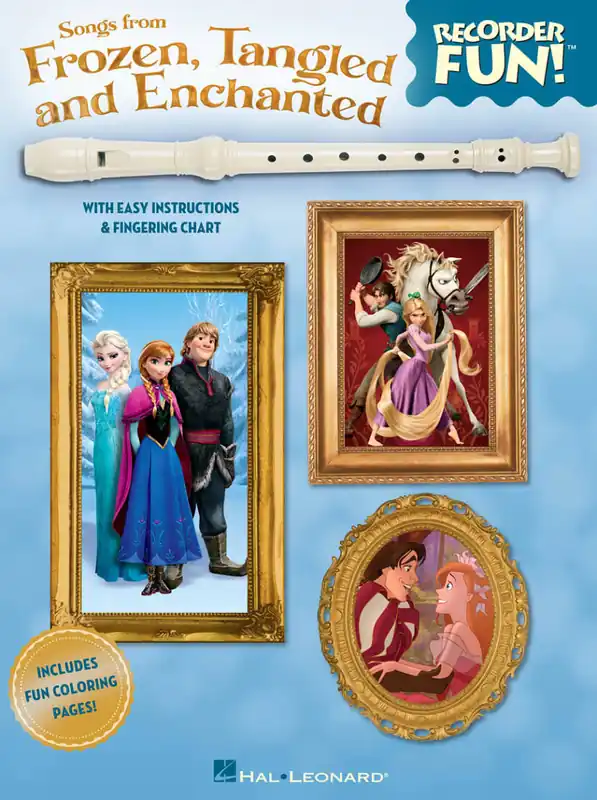 Hal Leonard Songs from Frozen, Tangled and Enchanted Recorder Fun! - Recorder - Book Soldes