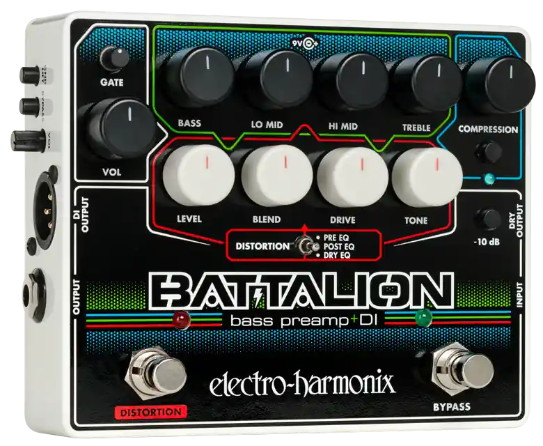 Electro-Harmonix Battalion Bass Preamp and DI Pedal Seulement Aujourd'hui