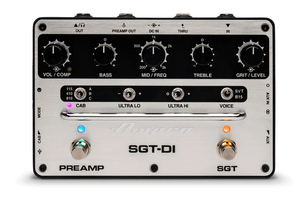 Ampeg SGT-DI Bass Preamp/DI/Cab Simulator Prix Bas