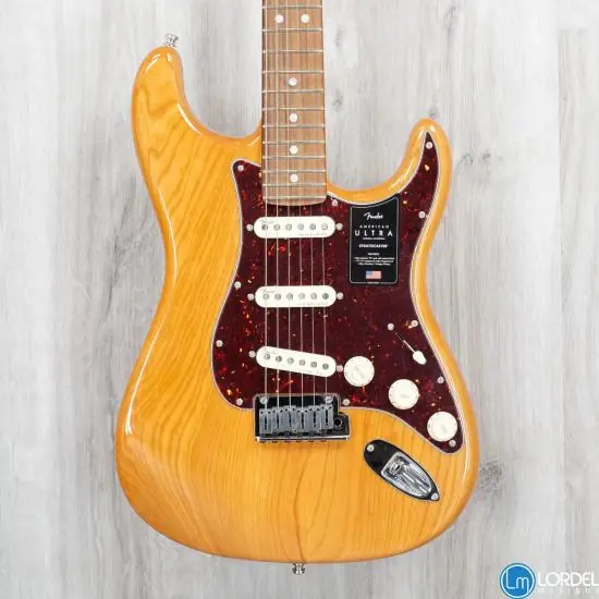 Pas Cher Fender American ULTRA Stratocaster rosewood Aged Natural - guitare electrique