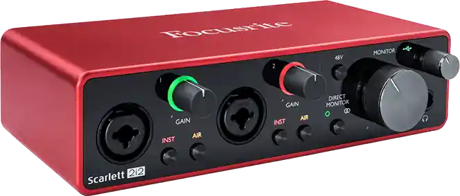 Affaire À Saisir discontinué Focusrite Scarlett 2i2 Interface audio 2 entrées 2 sorties 3ème génération