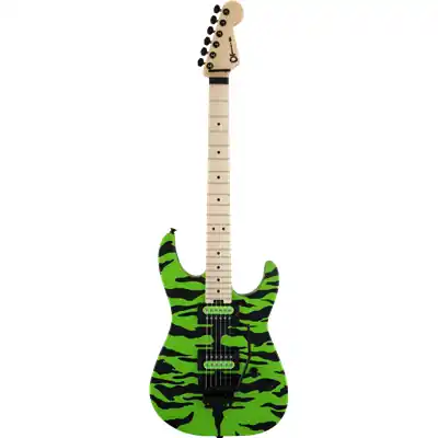 Charvel Satchel Signature Pro-Mod DK, Maple Fingerboard, Slime Green Bengal Soldes