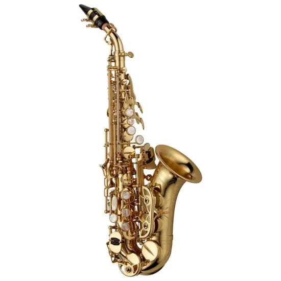 Must-Have Yanagisawa SC-WO10 ELITE - Saxophone soprano courbe laiton verni or, avec étui et bec