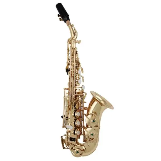 DRAGO BBSAX - Saxophone soprano courbe laiton verni, avec étui et bec Commander Maintenant