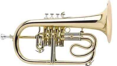 Remise Antoine Courtois 156R - Bugle Sib 4 pistons cuivre rose verni avec étui