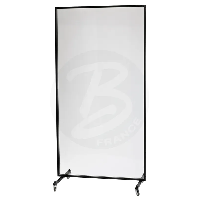 Affaire À Saisir DISCONTINUE BERGERAULT EP2X120 - Cloison de protection transparente mobile sur roulettes 2m x 1,20 m