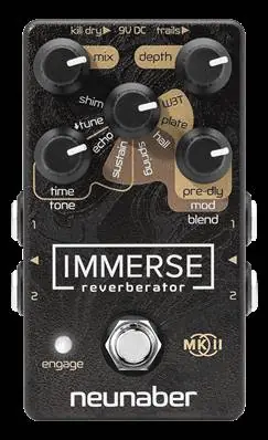 DISCONTINUE Neunaber IMMERSE MKII Reverb - Neunaber Audio - pédale d‘effet Paiement Sécurisé