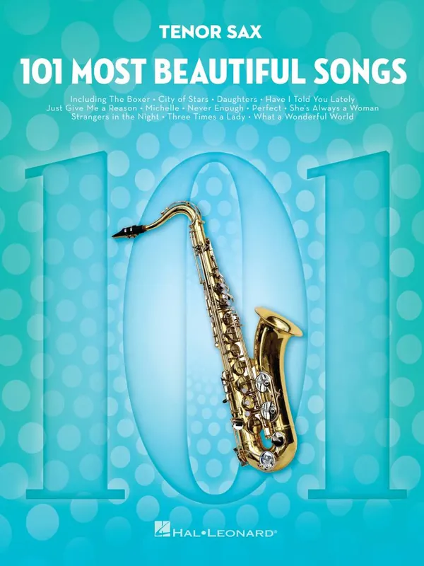 Hal Leonard 101 Most Beautiful Songs - Tenor Sax - Book Nouveauté
