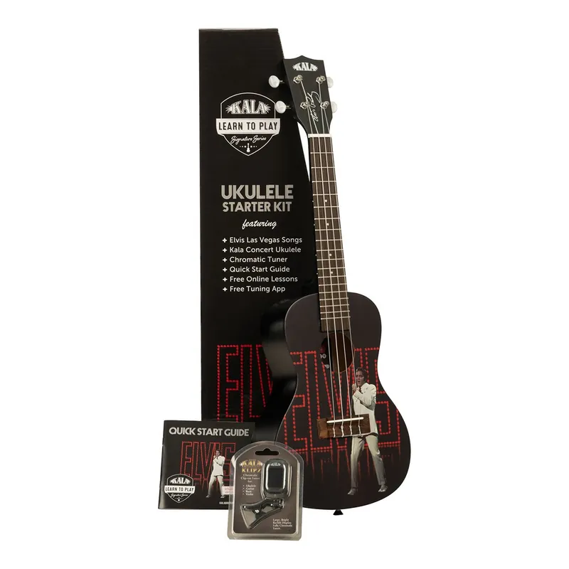 Nouveauté Kala Ukulélé Concert learn to play Elvis Las Vegas