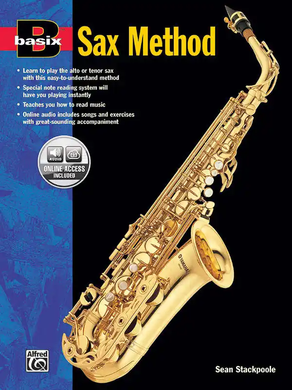Réduction Alfred Publishing Basix Sax Method (Alto or Tenor) - Stackpoole - Saxophone - Book/Audio Online