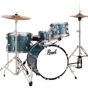 Pearl Roadshow Complete Drum Kit (18,10,14,SD) with Hardware and Cymbals - Aqua Blue Vente Directe
