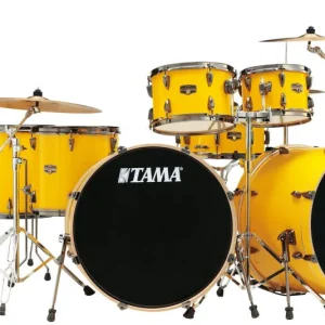 Tama Imperialstar 7-Piece Drumkit with Double Bass Drums (22,10,12,14,16,SD) - Electric Yellow Acheter En Ligne