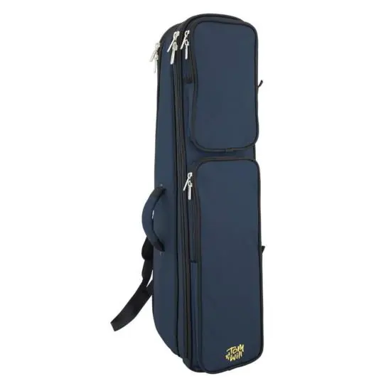 Tom & Will Housse sac à dos pour trombone (Extérieur bleu / intérieur bleu) Vente Directe