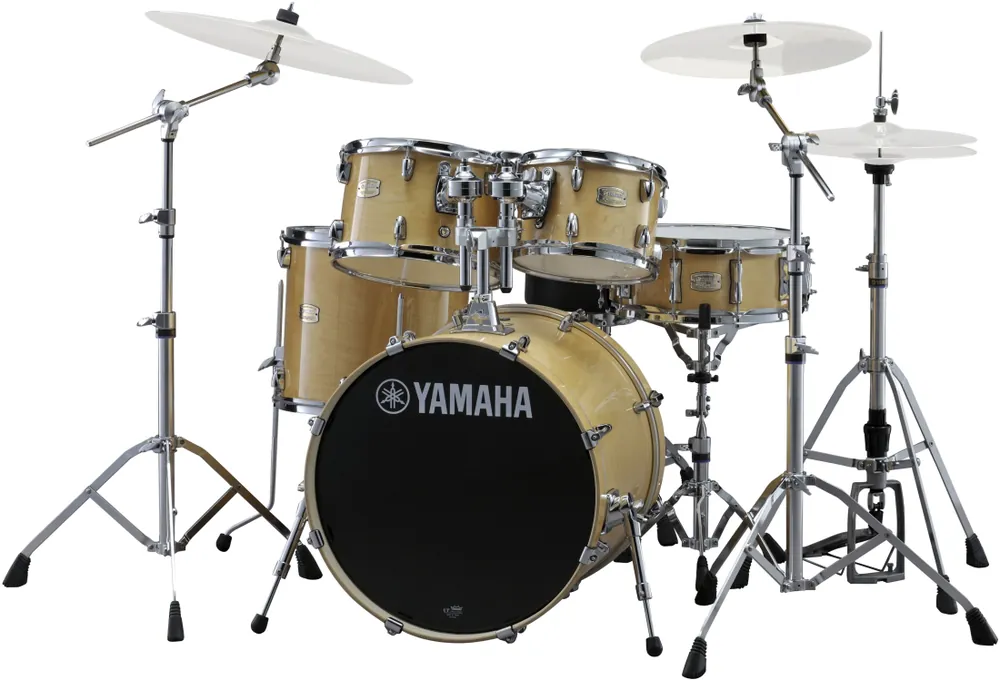 Offre Du Jour Yamaha Stage Custom Birch 5-Piece Drum Kit (22,10,12,16,SD) with Hardware - Natural Wood