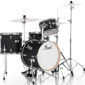 Meilleur Prix Pearl Midtown 4-Piece Drum Kit (16,10,13,SD) with Hardware - Matte Asphalt Black