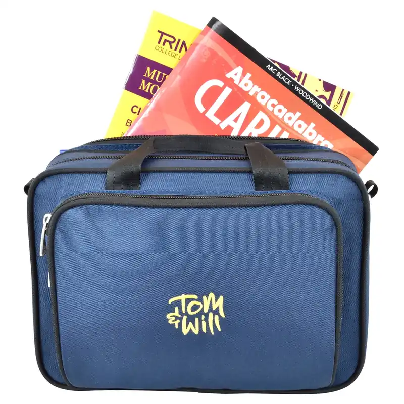 Affaire À Saisir Tom & Will Etui pour clarinette Sib avec bandoulière (ext. bleu / int. rouge)
