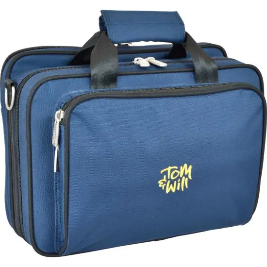 Tom & Will Etui pour hautbois avec bandoulière (ext. bleu / int. violet) Bon Plan