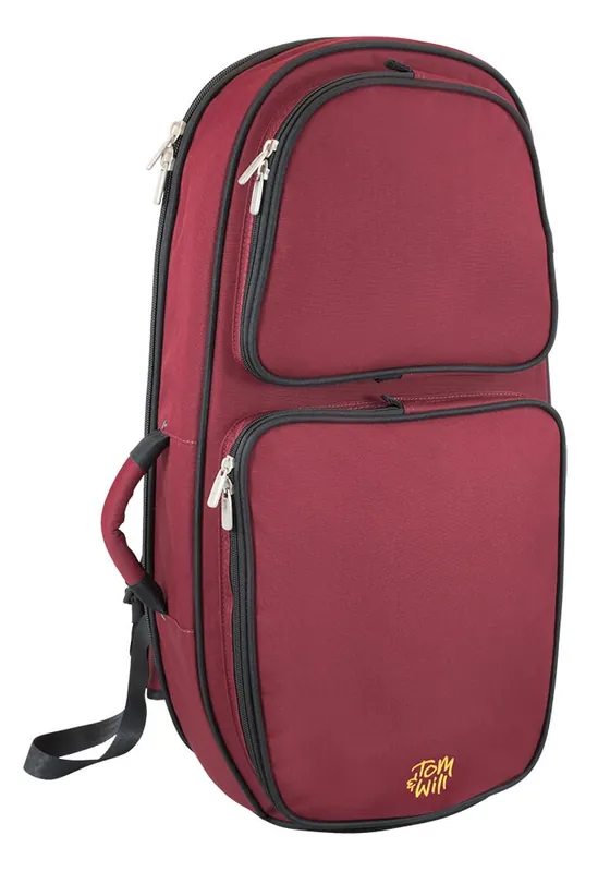 Petit Prix Tom & Will Housse sac à dos pour saxhorn baryton (ext. bordeaux / int. gris)
