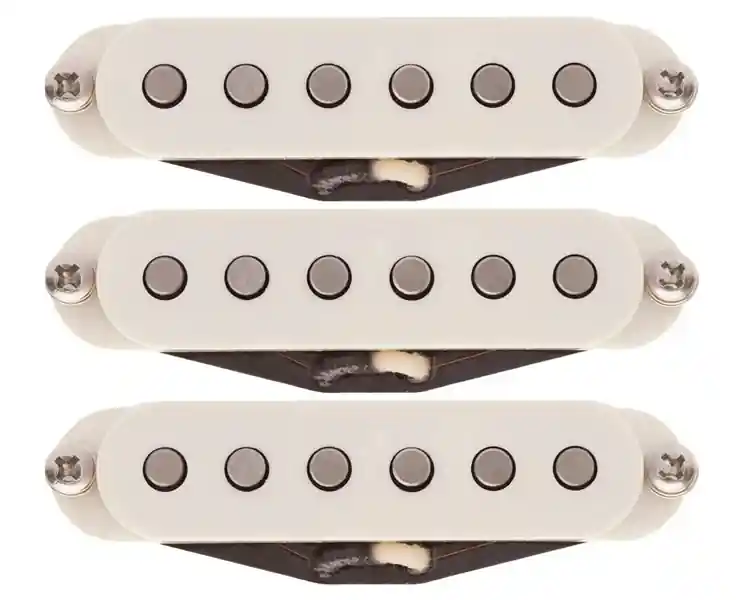 Lollar MICROS GUITARE ELECTRIQUE LOLLAR STRAT SET BLACKFACE S PARCHMENT STAGGERED Certifié