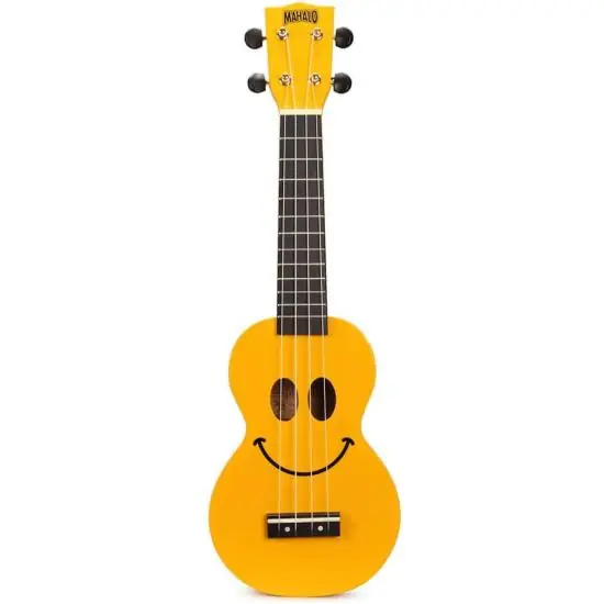Acheter En Ligne Mahalo UKULELE MAHALO JAUNE SMILEY HOUSSE