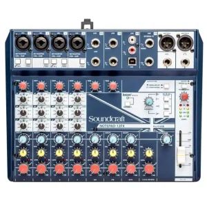 Prix Bas Soundcraft Notepad-12FX Small-Format Analog Mixer with USB I/O and Lexicon Effects